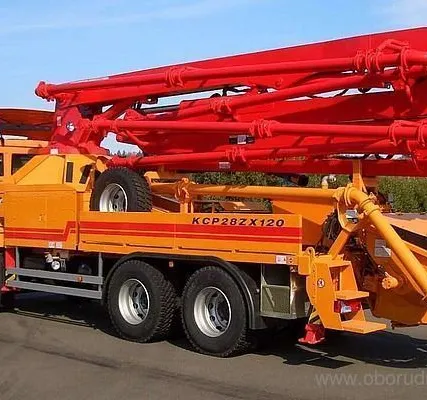 Фото №0 Аренда автобетононасоса, стрела 28 метров