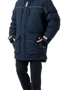 фото Куртка-парка мужская зимняя «Фокс» (цвет синий)