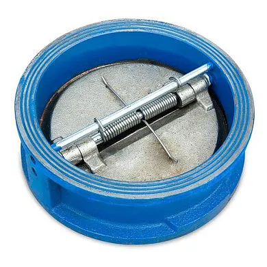 Фото №0 Клапан обратный двухдисковый Ду 125 Ру 16, двустворчатый стяжной затвор КНР