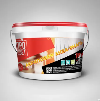 Фото №0 Эмаль универсальная полуглянцевая (ВД-АК-106)