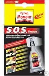 фото Клей секундный Супер-Момент "SOS ремонт", 1,5г Henkel