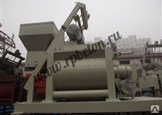 фото Принудительный двухвальный бетоносмеситель JS1000