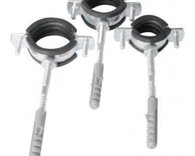 фото Хомут для крепления труб Aqualink 3/4" (25-28 мм) комплект с шурупом и дюбелем