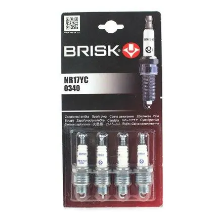 Фото №0 Свеча BRISK SUPER R NR17YC [упаковка 4 шт.]