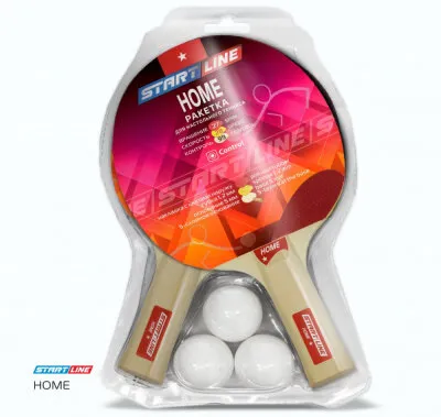 Фото №0 Набор START LINE: 2 Ракетки Home 1*, 3 мяча Club Select