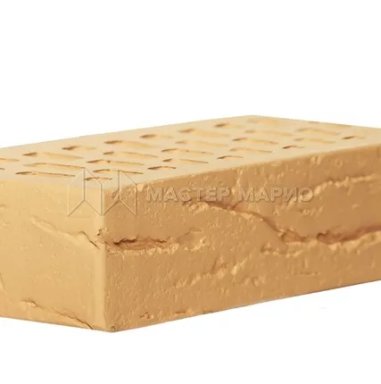 Фото №0 Кирпич лицевой керамический «Соломенный» «Кора дуба» пустотелый одинарный