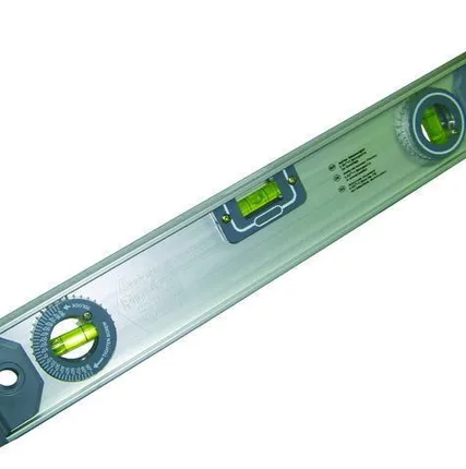 Фото №0 Уровень алюм.скелетный 60см 3 глазка+линейка (888)