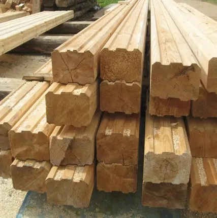 Фото №0 Брус профилированный естественной влажности 100*200*6000 ( 90*190*6000)