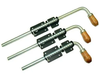 фото Засов с пружиной 400мм (б/п) ДОМАРТ