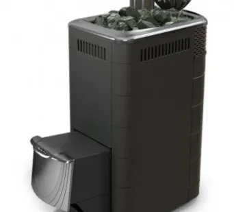 фото Печь для бани ТМФ Гейзер XXL 2017 Inox нерж.дверца закр.каменка антрацит