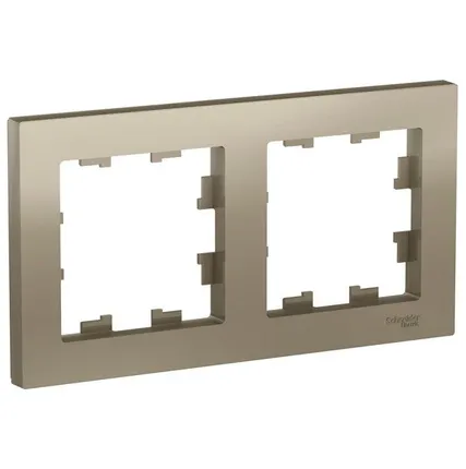 Фото №0 Рамка 2-м AtlasDesign универс. шампань SE ATN000502