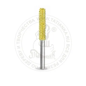 Фото №0 18C18-40 - Цилиндр, Ø хвостовика 3,2мм, Ø фрезы 3,2мм, L фрезы 22,22мм (желтый/мелкий) SUB-18C18-40