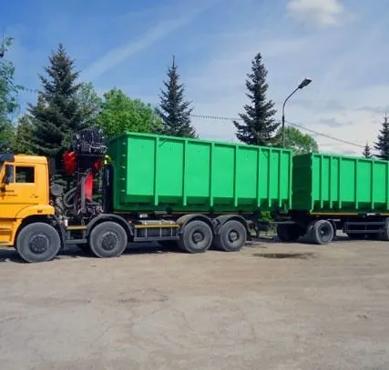 Фото №0 Аренда ломовоза 40м3 с прицепом