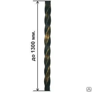 фото Скрутка торсиона из квадрата 10 мм (ковка)