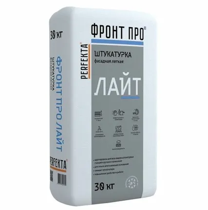 Фото №0 Штукатурка фасадная легкая Фронтпро Лайт
