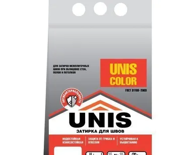 фото Затирка для плитки ЮНИС «UNIS COLOR», Белая (2 кг)
