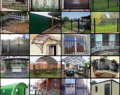 фото Заборы из профнастила, сварные, кованые, с пиками с установкой под ключ!