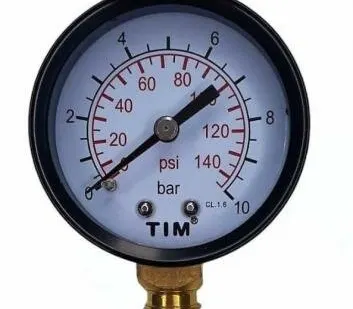 фото Манометр радиального подключения 1/4" - 10 бар Y-50-10 TIM