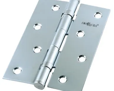 фото Петля дверная прямая 4" SOLLER хром (сталь 100*70*2)