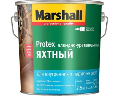 фото Лак яхтный &quot;Маршал&quot; 2,5л полуматовый