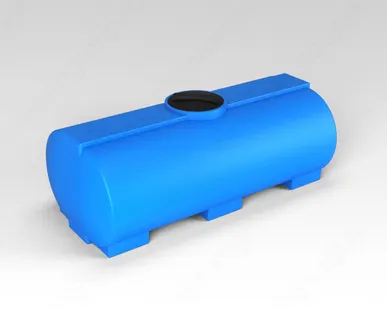 фото Емкость ЭВГ 750 литров цилиндрическая горизонтальная, пластиковая Синий