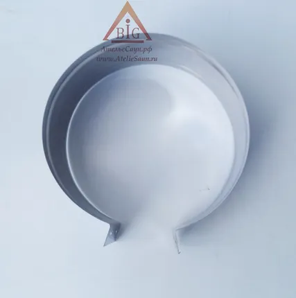 Фото №4 Хомут широкий D250 мм (под зиги, для соединения труб в изоляции)