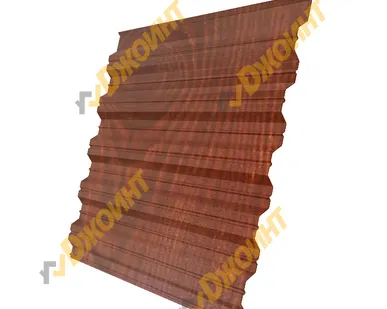 фото Профнастил НС-35 0,5 Printech двухсторонний Brazillian Cherry (Бразильская вишня)