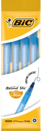 Фото №0 Набор ручек шариковых Bic Round Stic Classic, 1мм×4шт.