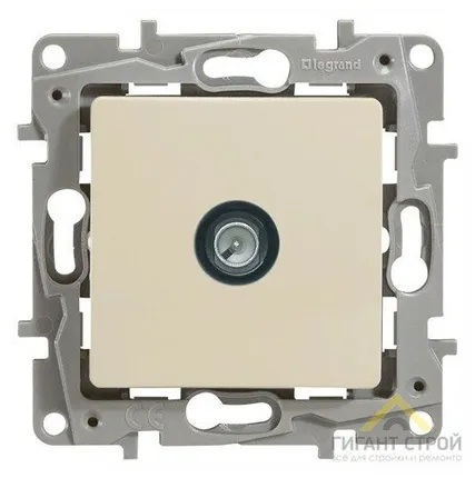 Фото №0 Механизм розетки TV оконечн. 5дБ ETIKA Plus сл. кость Legrand 672365