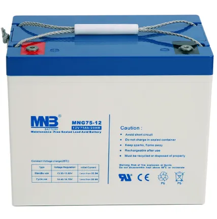Фото №0 Аккумуляторная батарея MNB MNG 75-12