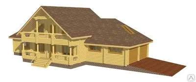 Фото №0 Сруб 6х6 сосна Д=220мм, по осям 5.4х5.4 высота сруба общая 2.5м Россия
в