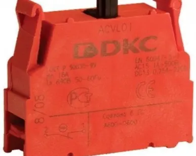 фото Блок контактный 1НЗ с клеммными зажимами под винт DKC