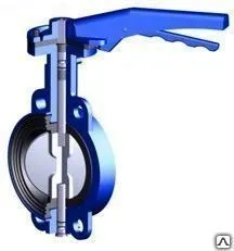 Фото №0 Затвор поворотный дисковый HORNHOF с ручным приводом Ду-40