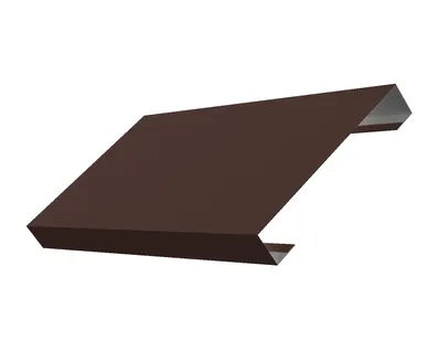 фото Ламель лицевая 125 жалюзи Texas 0,5 Quarzit PRO Matt RAL 8017 шоколад