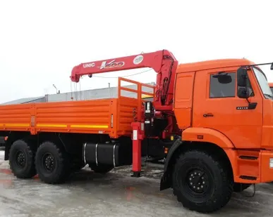 фото Бортовой КАМАЗ 43118-46 С КМУ UNIC UR V-504
в
