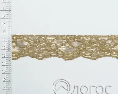 фото Кружево стрейч 0624-1088 27 мм, хаки