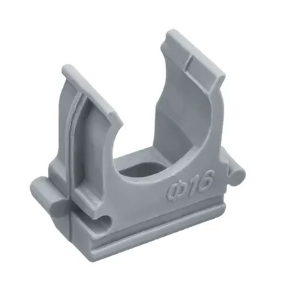 Фото №0 Держатель с защелкой 16мм для труб 61 228 NCR-T-16-B100 Navigator 61228