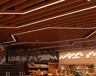 фото Кубообразные потолки