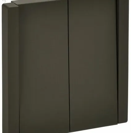 Фото №0 FORTE&PIANO Выключатель 2-клавишный проходной 10А FP307 серый IEK