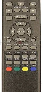 фото Пульт ДУ HYUNDAI H-LCD1510, H-LCD1910, LED19V1, H-LED24V1, H-LCD2400 (Akai, ERISSON, IZUMI,SHIVAKI, Supra)