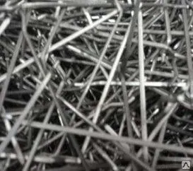 фото Фибра стальная 32 рубленная из проволоки