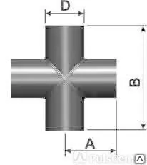 фото Крестовина сварная d200 ПЭ 100 SDR13,6 (PN12,5)