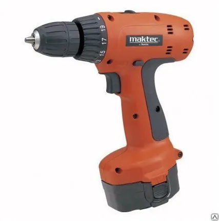 Фото №0 Аккумуляторная дрель-шуруповерт MAKTEC MT064SK2N (14.4B,10мм,2*1.3Ач,28/...