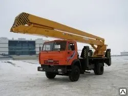 фото Автогидроподъемник ВС-28К на шасси КАМАЗ-43253 (4х2) (трехколен.)