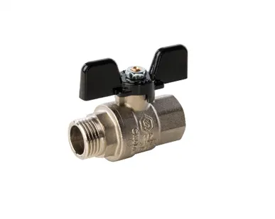 фото Кран шаровой полнопроходной Stout 3/4" н.р.-в.р. (ручка бабочка)