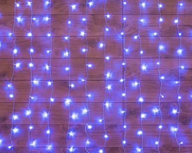фото Гирлянда "Светодиодный Дождь" 2.5x2м свечение с динамикой 300LED син. 230В провод прозр. Neon-Night 235-053
