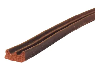 фото Уплотнитель для окон и дверей "УДАРНИК" E-профиль (9*4мм) 6м коричневый