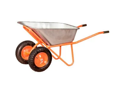 фото Тачка 2-х колесная строительная Усиленная 110л/200 кг Салатов Колесо ПУ MASTERADO