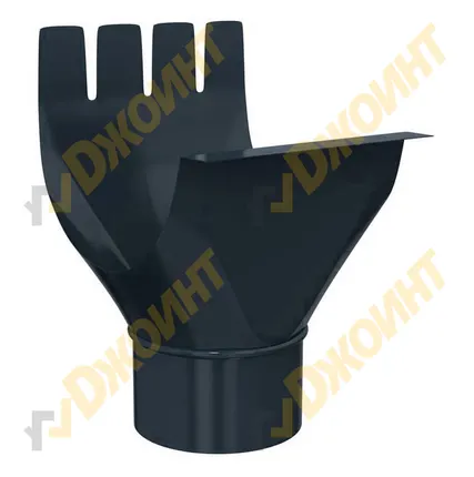 Фото №1 Воронка выпускная круглая D125/100 RAL 7024 мокрый асфальт