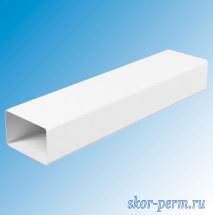 Фото №1 Канал прямоугольный 60х120, L=1,0 м ПВХ, ERA
